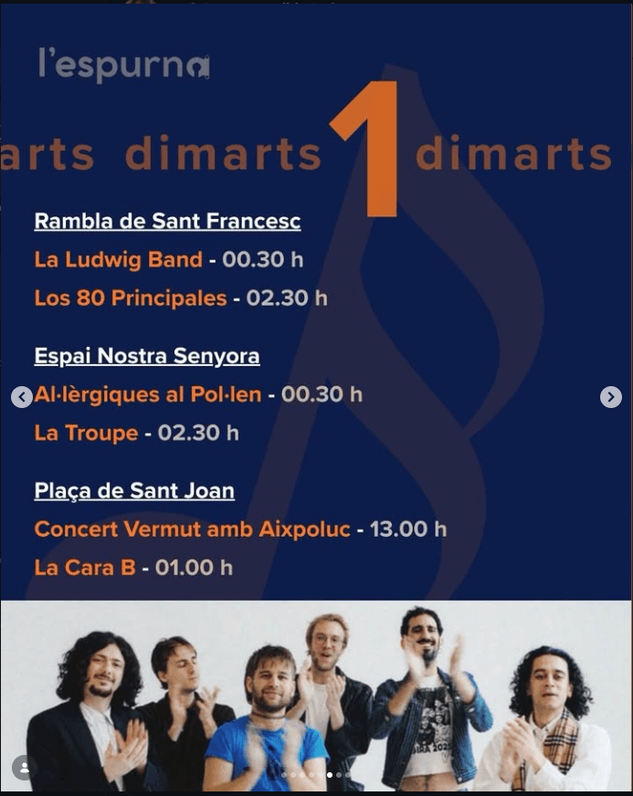 Concerts de la FM de Vilafranca 2026 del dimarts 1 de setembre