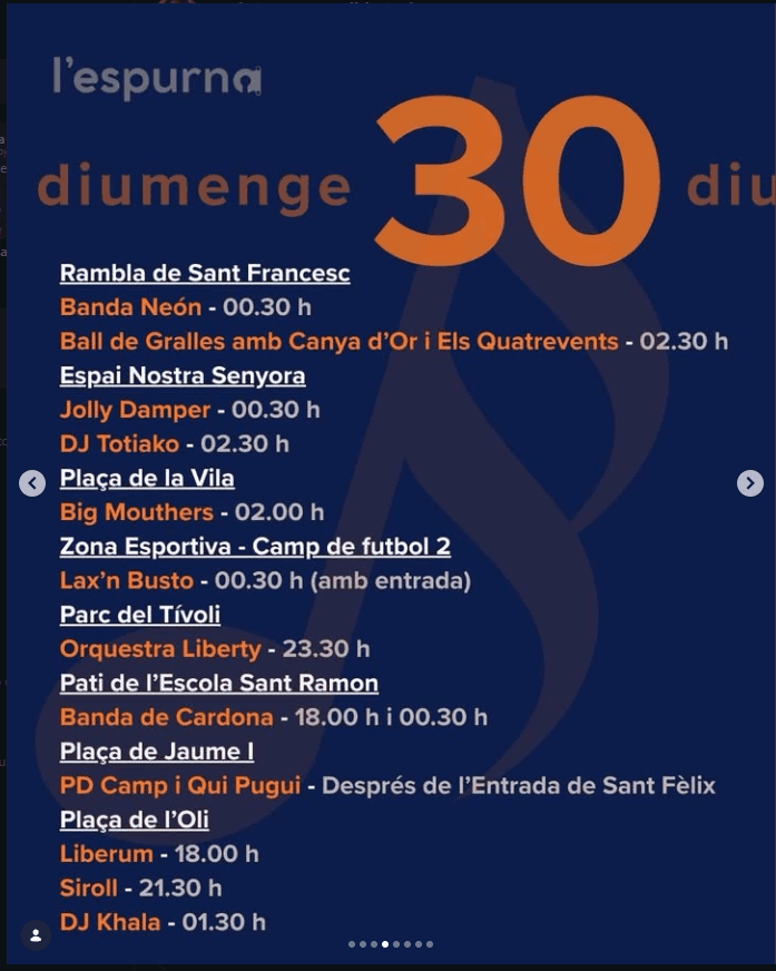 Concerts de la FM de Vilafranca 2026 del diumenge 30 d'agost