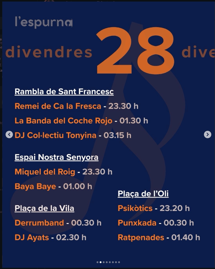 Concerts de la FM de Vilafranca 2026 del divendres 28 d'agost